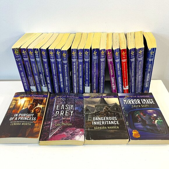Lot of 23 "Harlequin Love Inspired Suspense" Paperback Novels - Good condition! - Picture 1 of 7